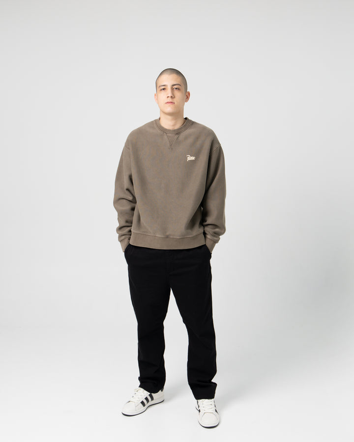 Classic Washed Crewneck Sweater | Morel