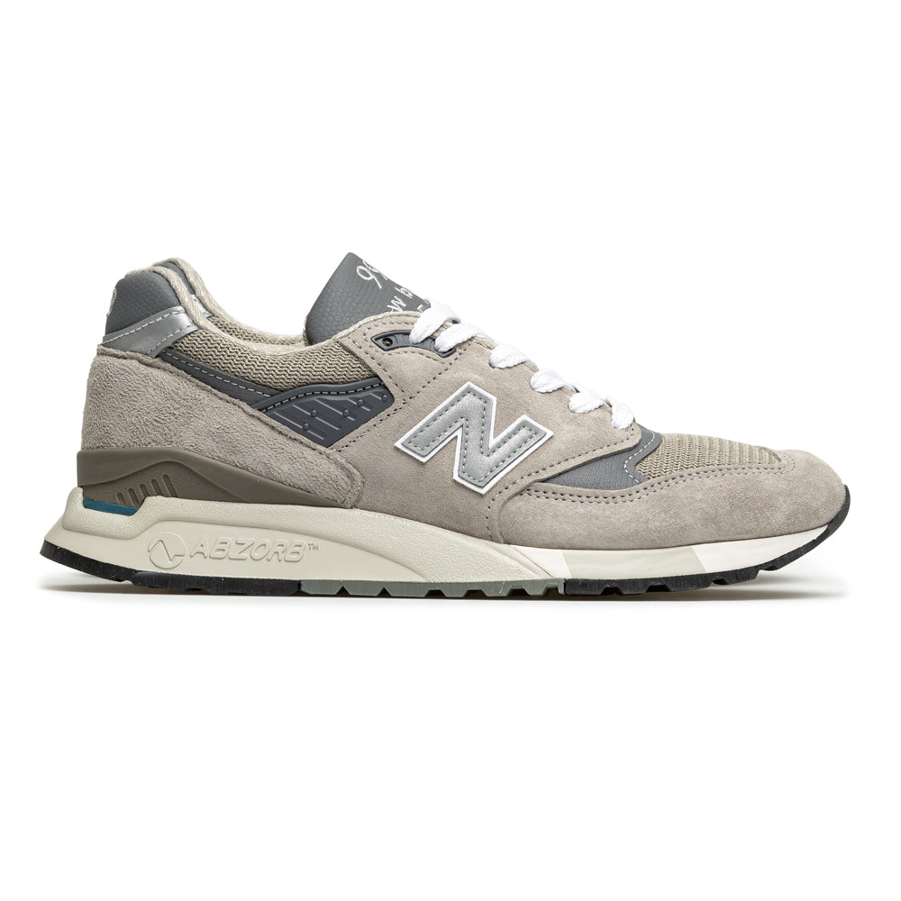 New Balance 998 Made In USA Core Grey Silver - Main Image