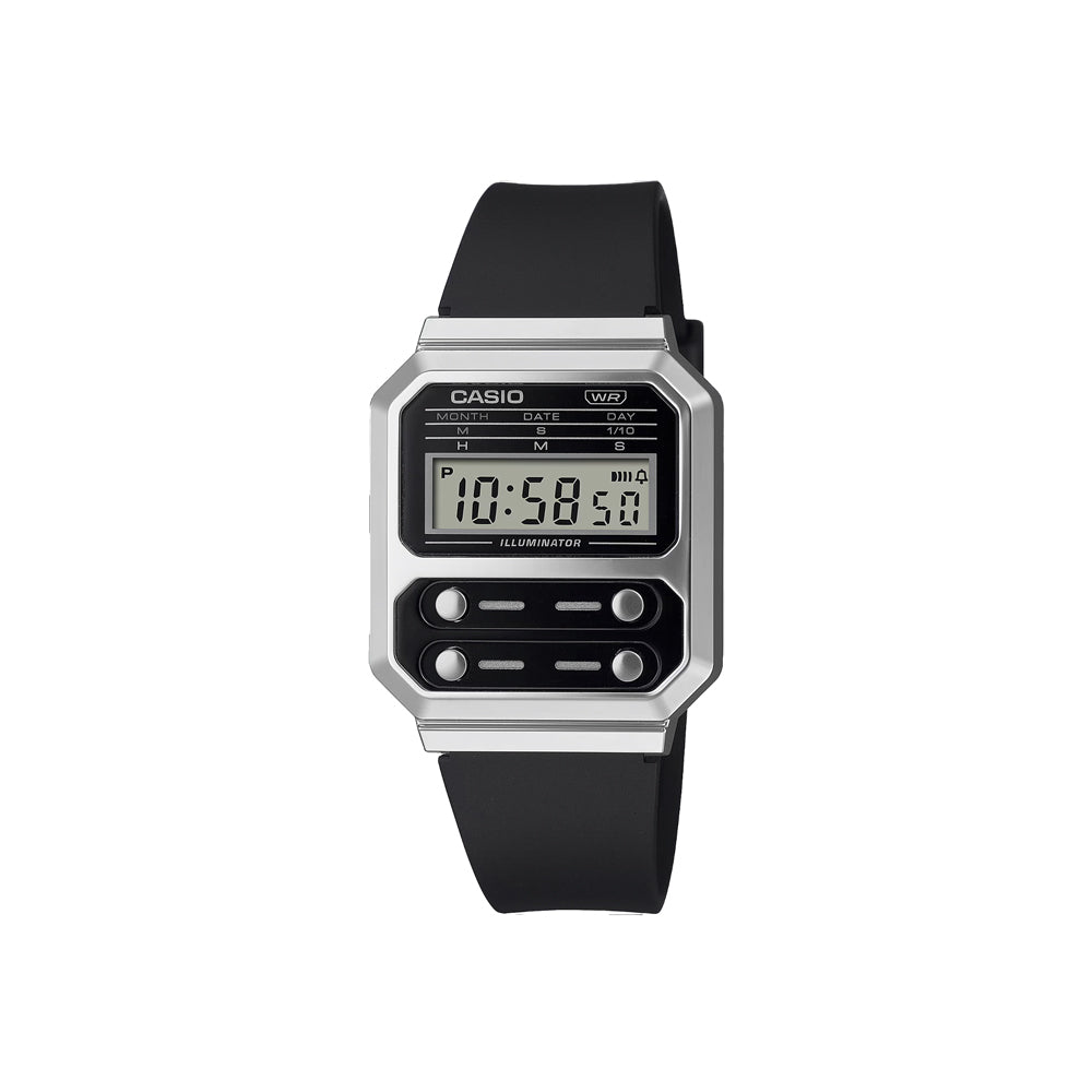 CASIO Classic Metal Vintage Silver Black | A100WEGG-1A main image 1