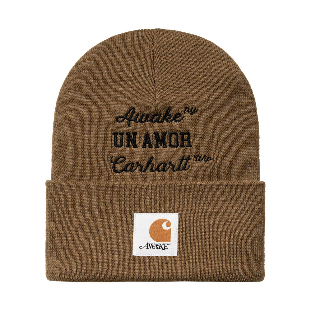 Carhartt WIP Awake NY Un Amour Beanie | Hamilton Brown