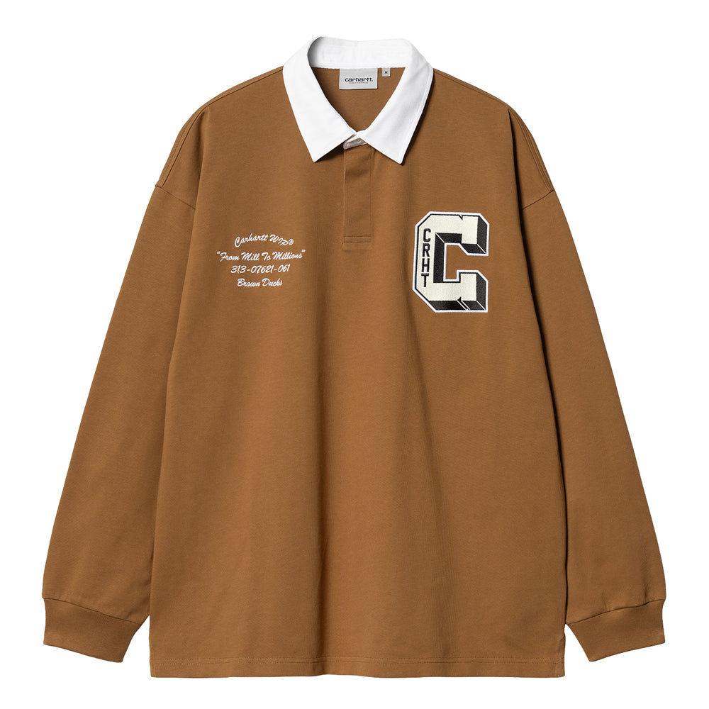 新品未使用タグ付CARHARTT RUGBY SHIRT XL Carhartt WIP ポロシャツ L/S Wilt Rugby Shirt（カーハートワークイン