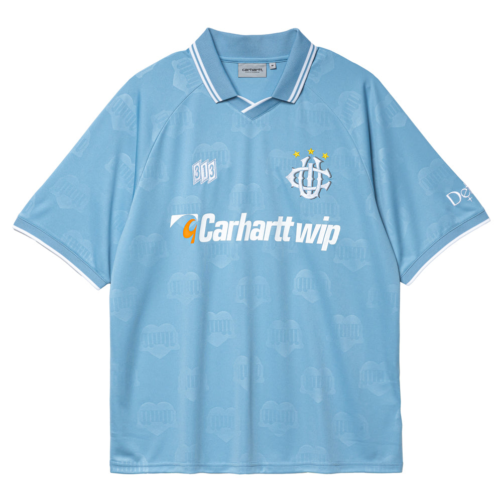 ウェア carhartt wip hartts football t-shirt Carhartt WIP Hartts Football T-Shirt in Heart Train Jacquard