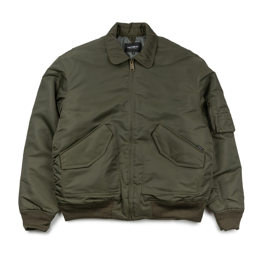 Carhartt WIP Olten Bomber Plant Smoke Green - Main Image