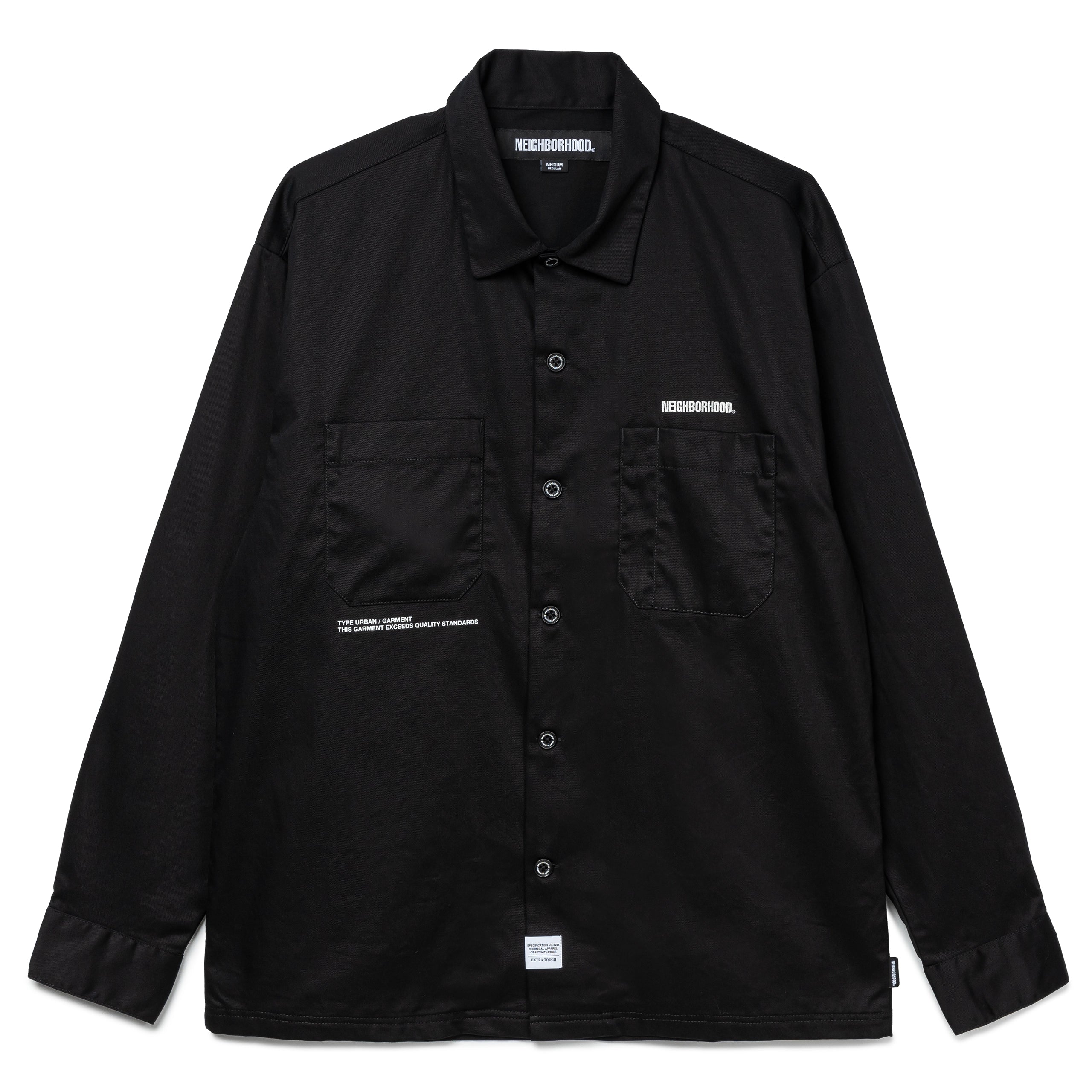 Neighborhood Classic Work L/S Shirt | Black