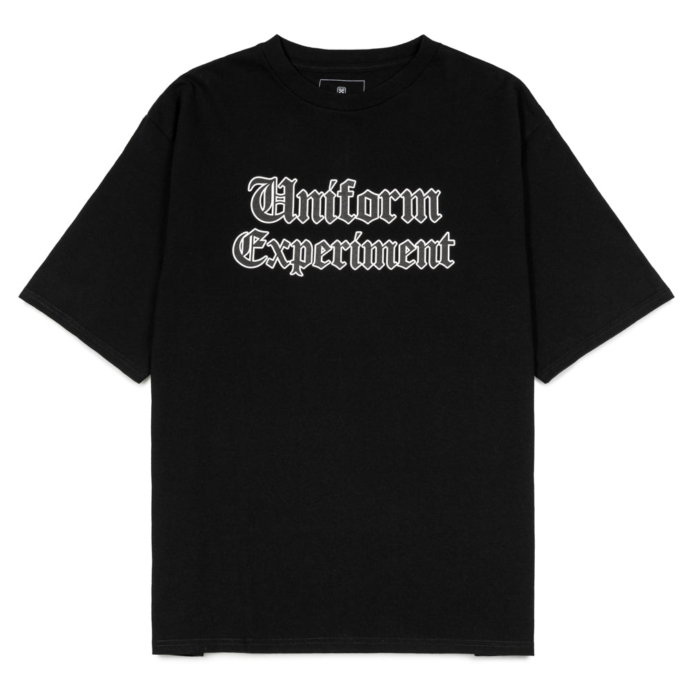 uniform experiment Gothic Logo Baggy Tee | Black – CROSSOVER