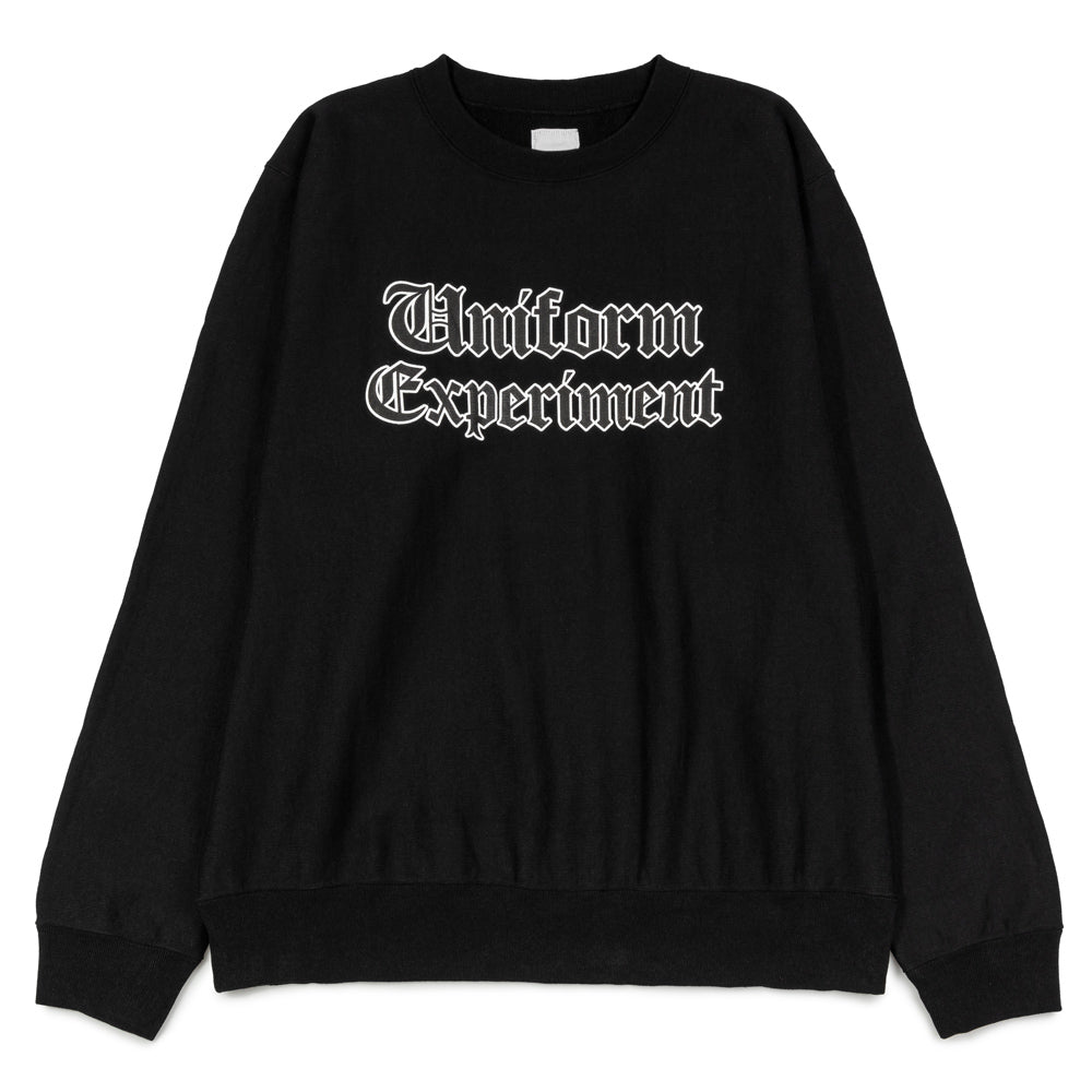 uniform experiment Gothic Logo Crewneck Sweat | Black – CROSSOVER