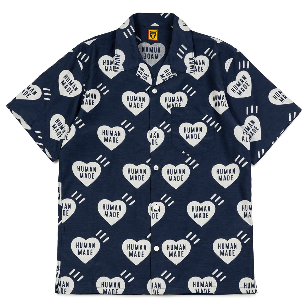 Human Made Heart Aloha Shirt | Navy – CROSSOVER