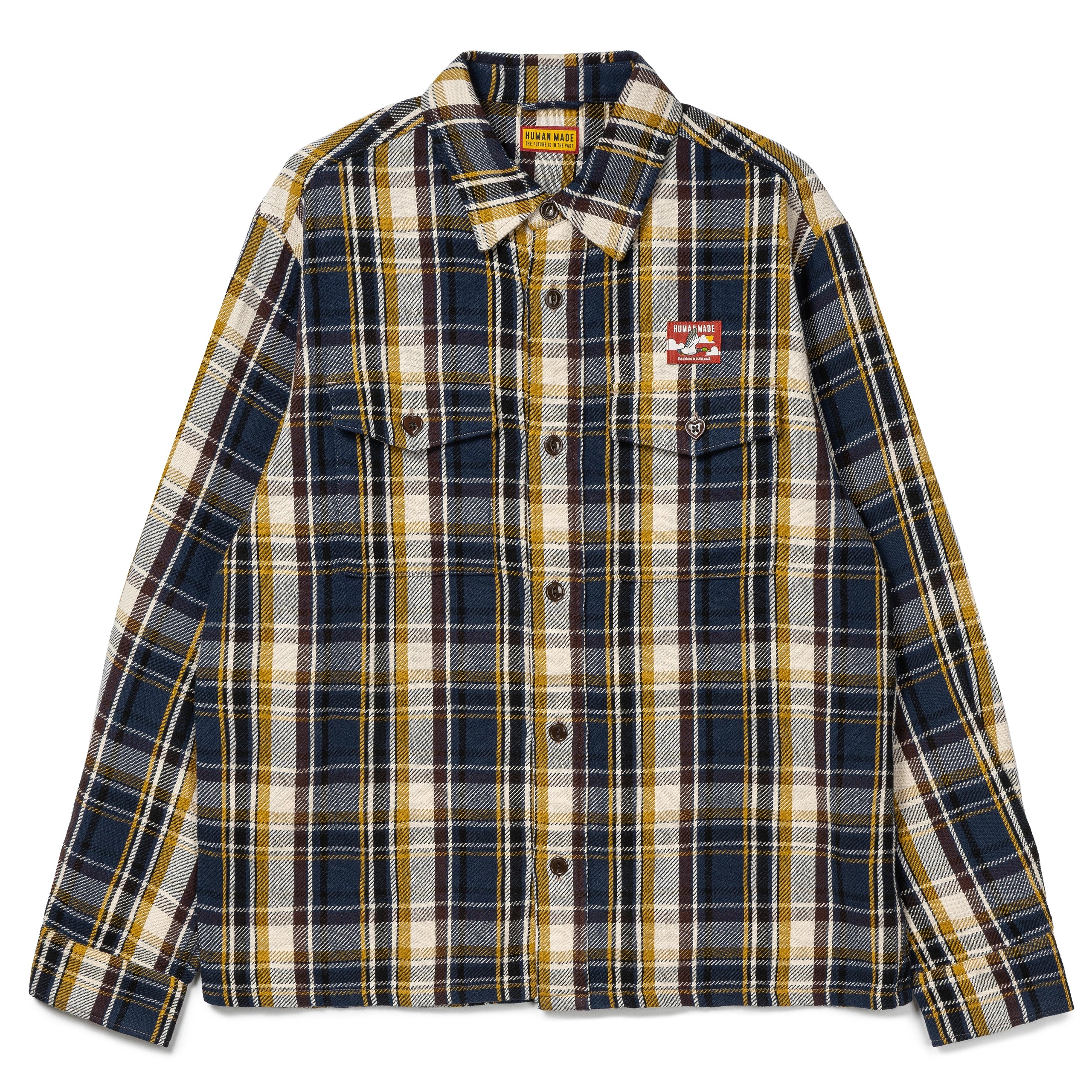 Human Made Check L/S Shirt | Navy