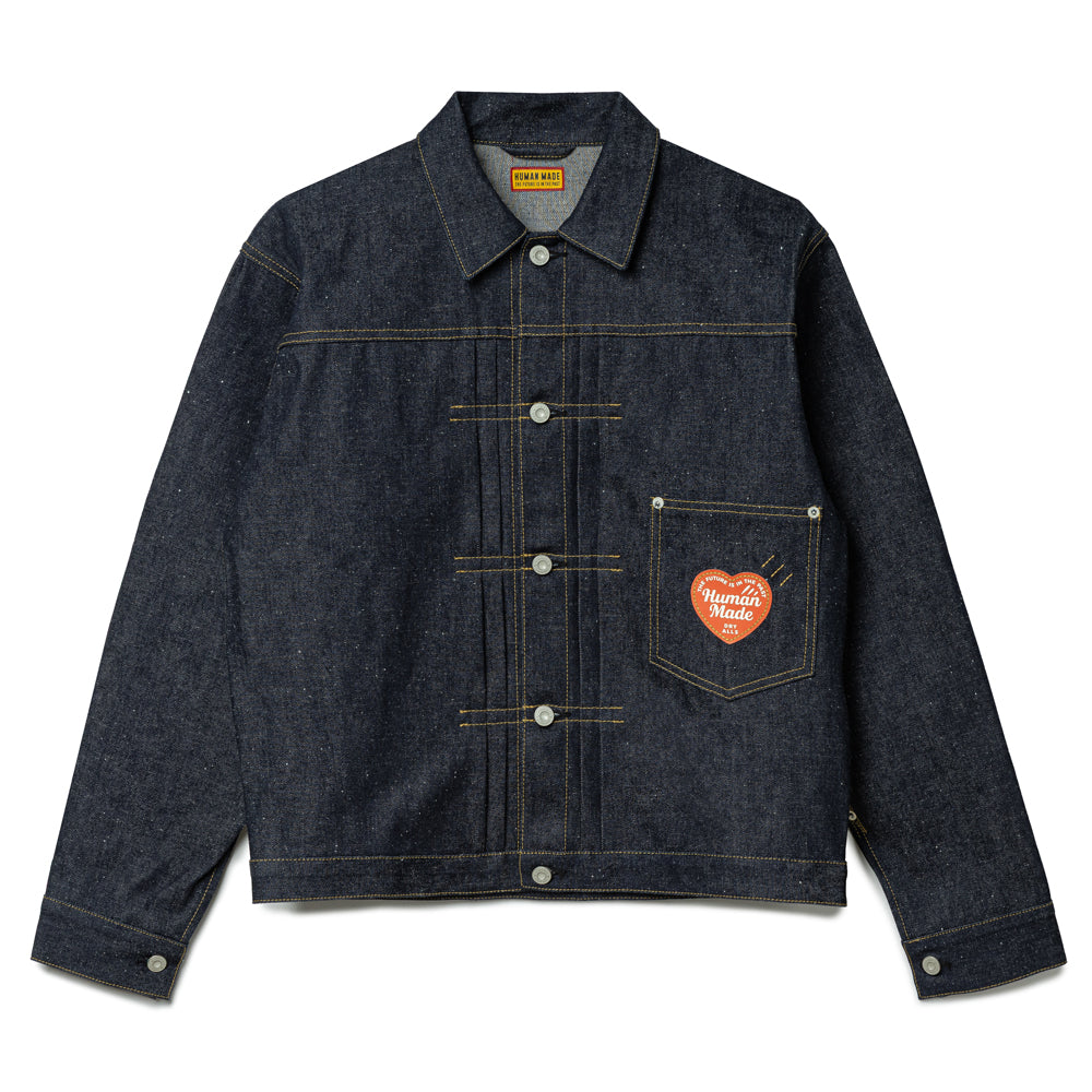 Human Made Denim Work Jacket Past Indigo - Main Image