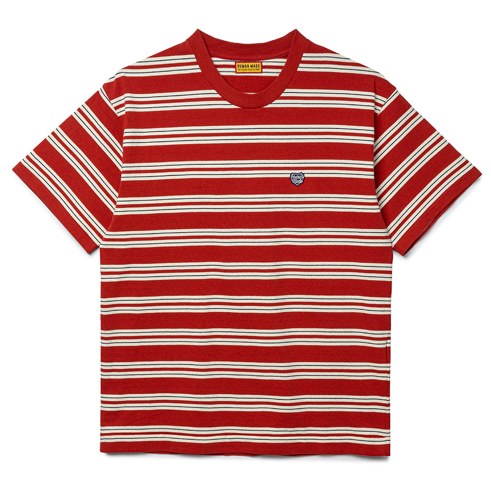 Human Made Striped Tee | Red