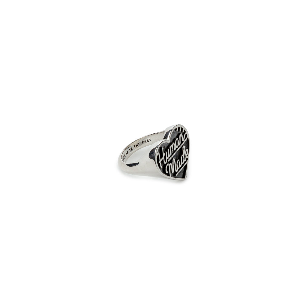 Human Made Heart Silver Ring | Black