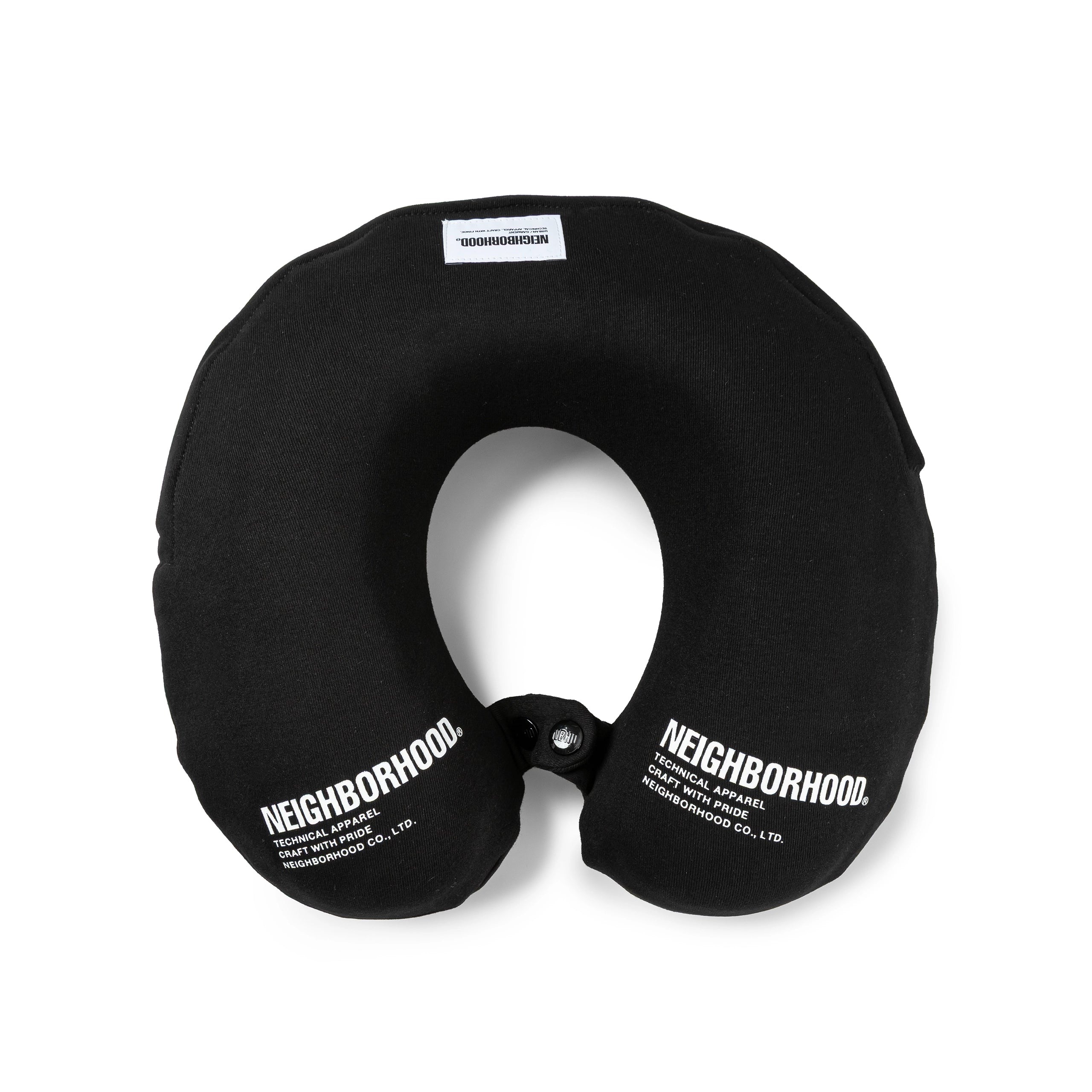 NEIGHBORHOOD ／ LOGO NECK PILLOW NEIGHBORHOOD Logo Neck Pillow Black - BeyondStyle