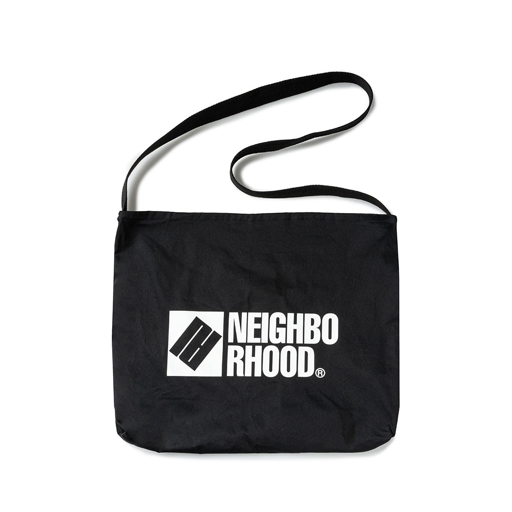 Neighborhood Logo Shoulder Bag | Black