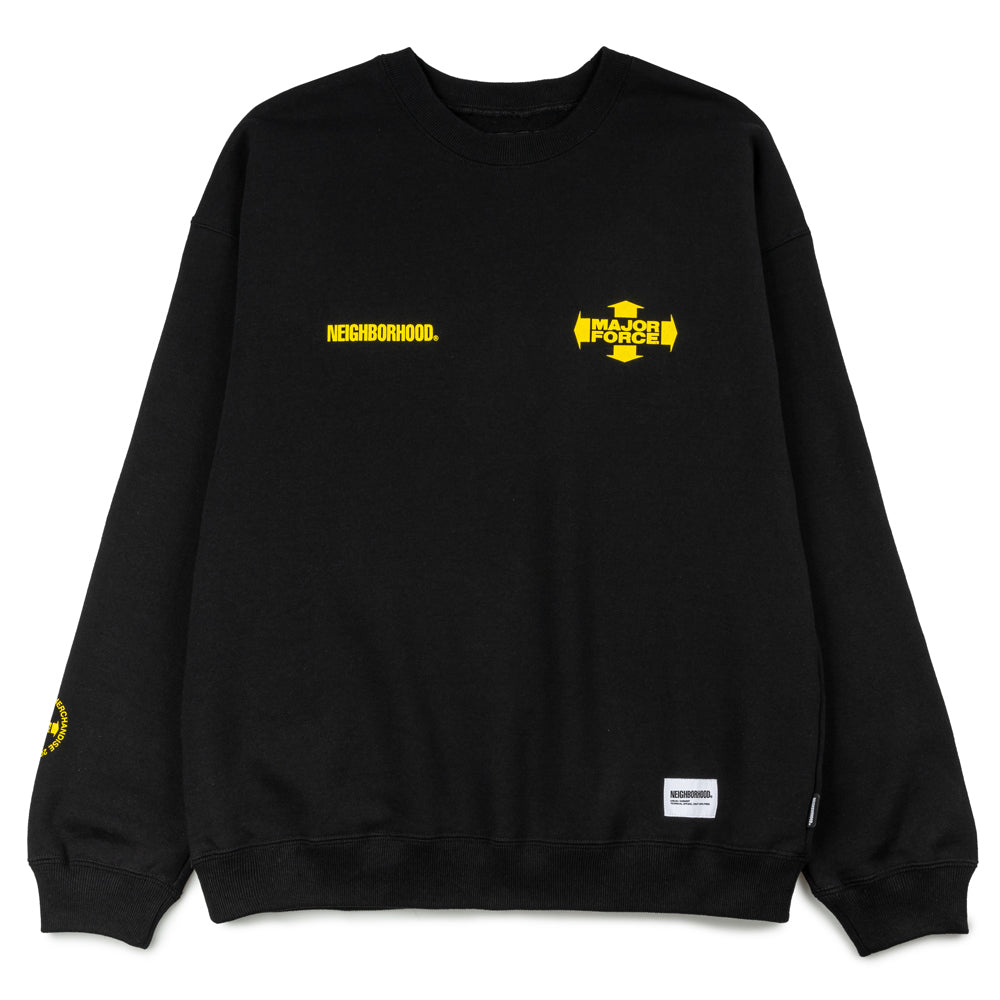 Neighborhood NH. x Major Force. Sweatshirt LS | Black – CROSSOVER