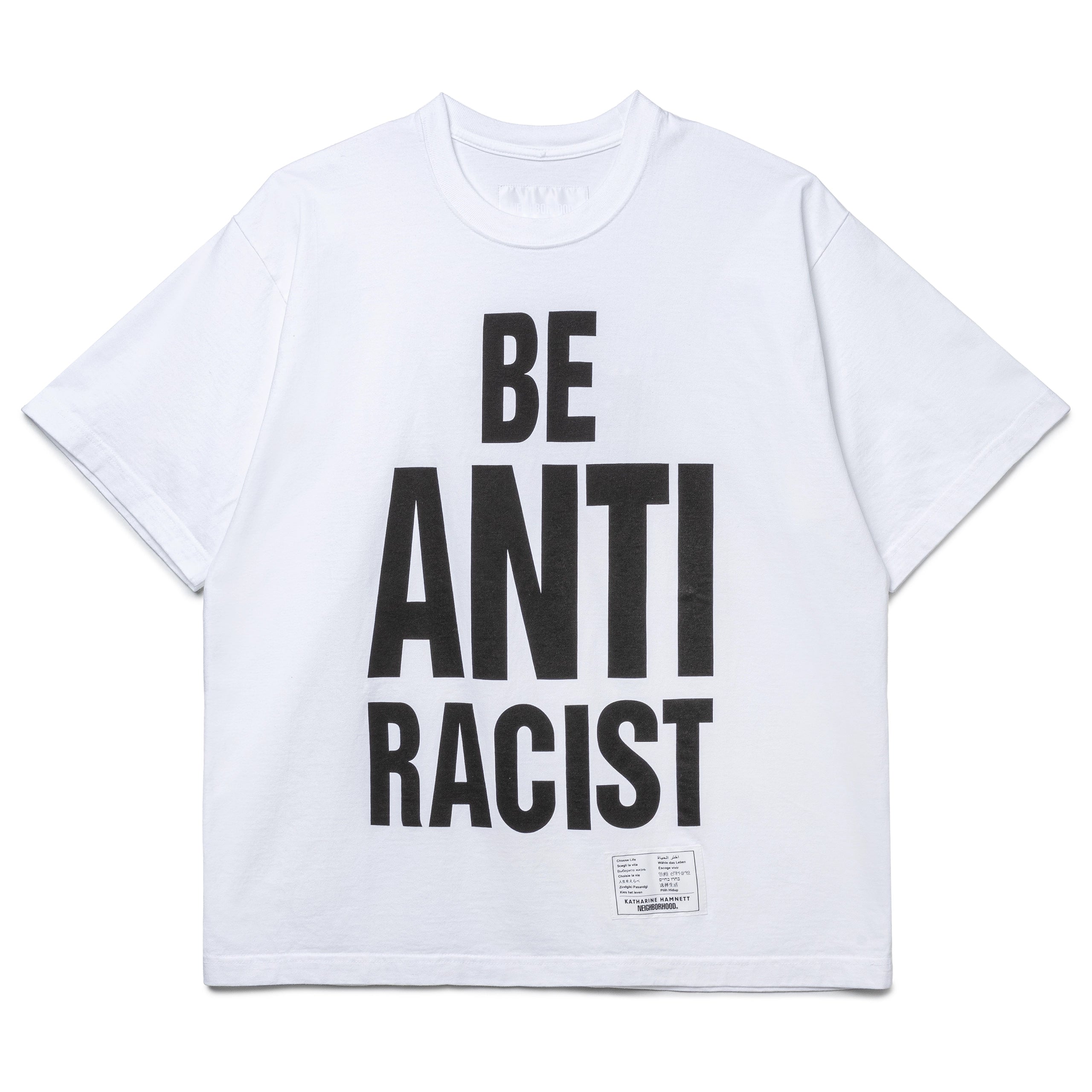 NH x Katharine Hamnett . Crewneck SS-1 | White