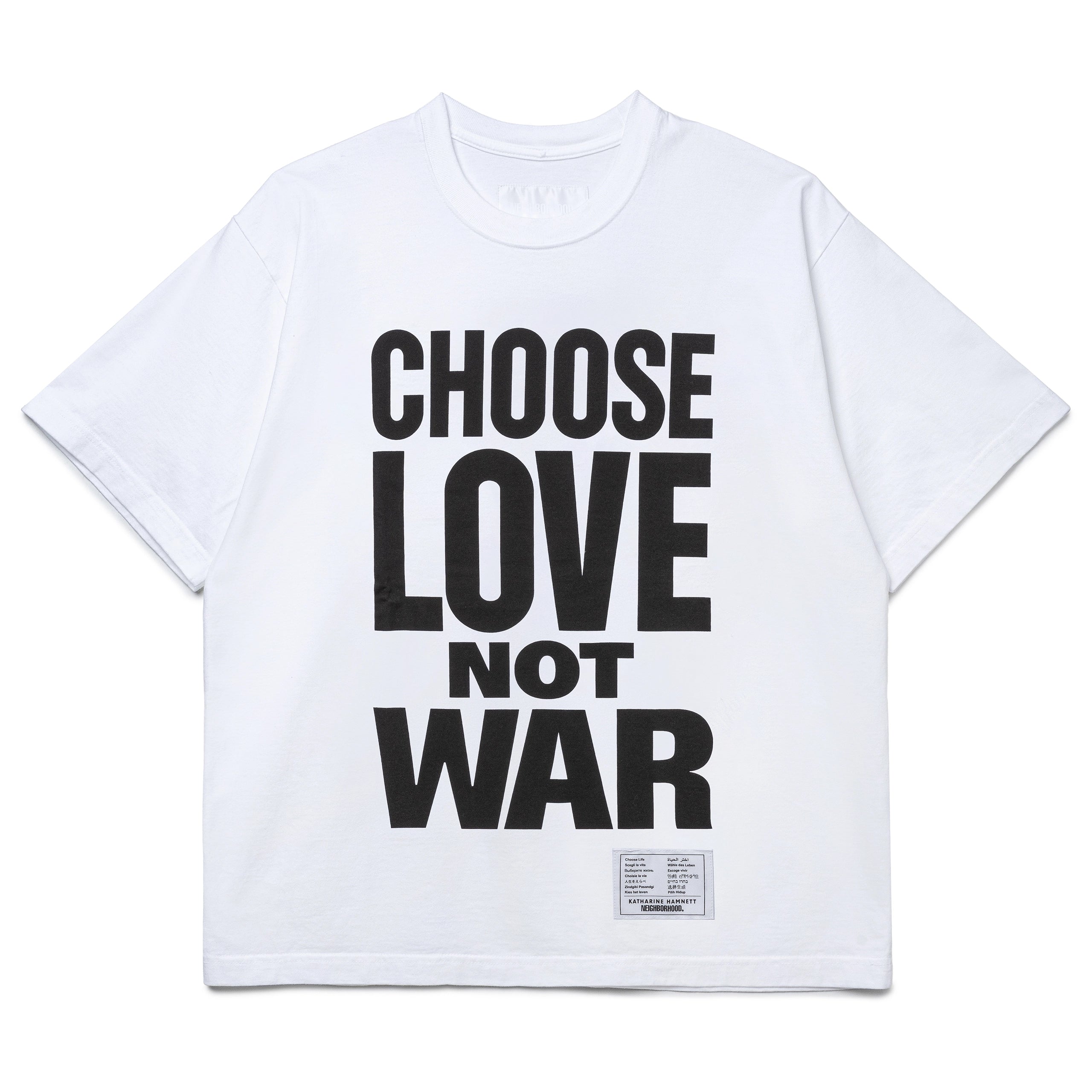 NH x Katharine Hamnett . Crewneck SS-3 | White