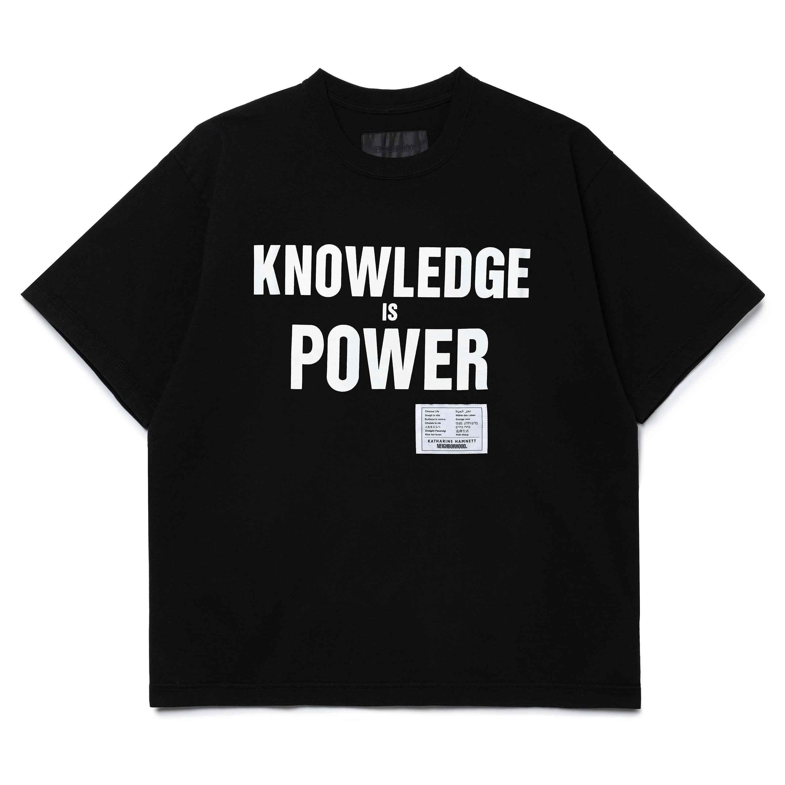 トップス CREW NECK TEE KATHARINE NH x Katharine Hamnett . Crewneck SS-4 | Black