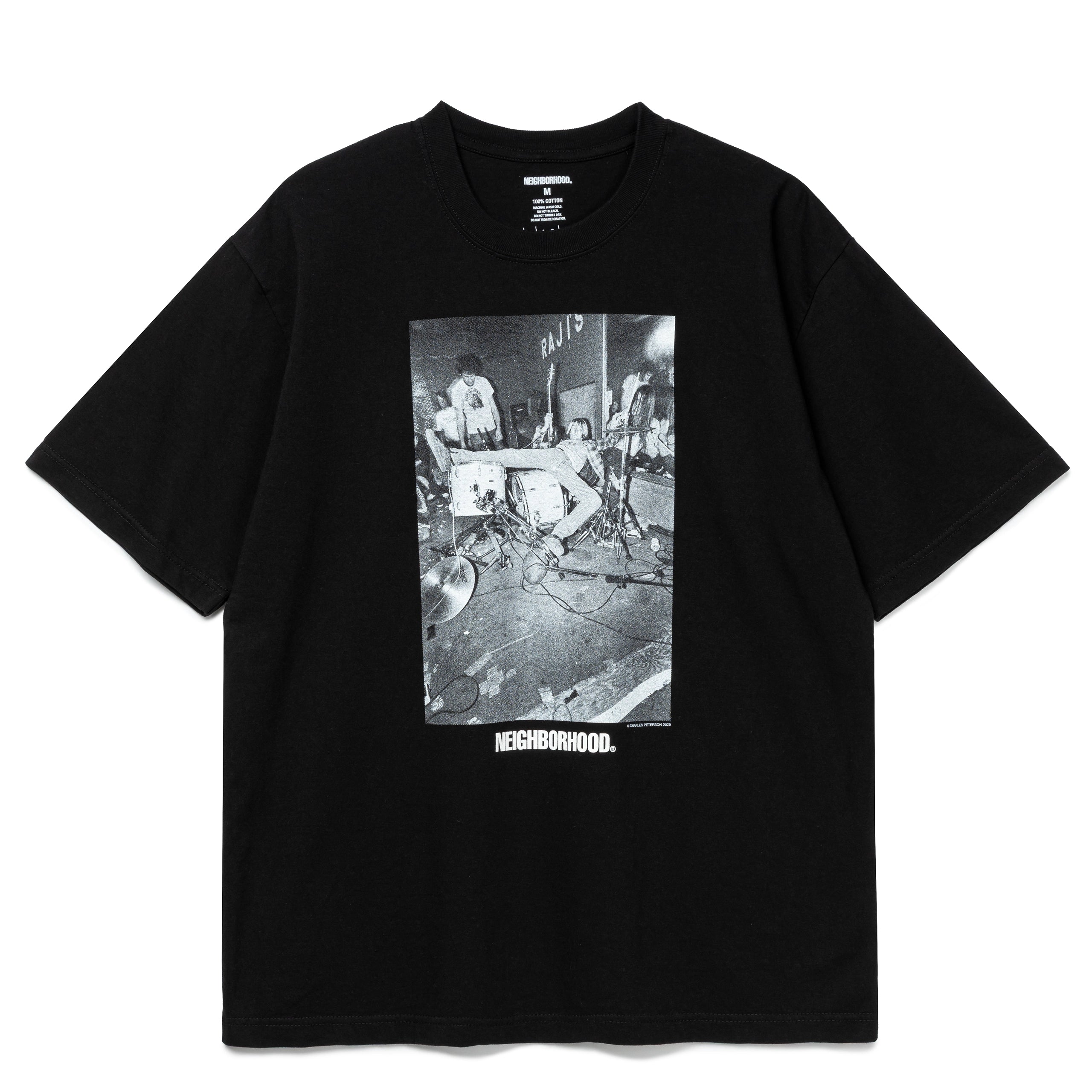 トップス NH X CHARLES PETERSON . TEE SS-3 BLACK NHxCharlesPeterson.SS-