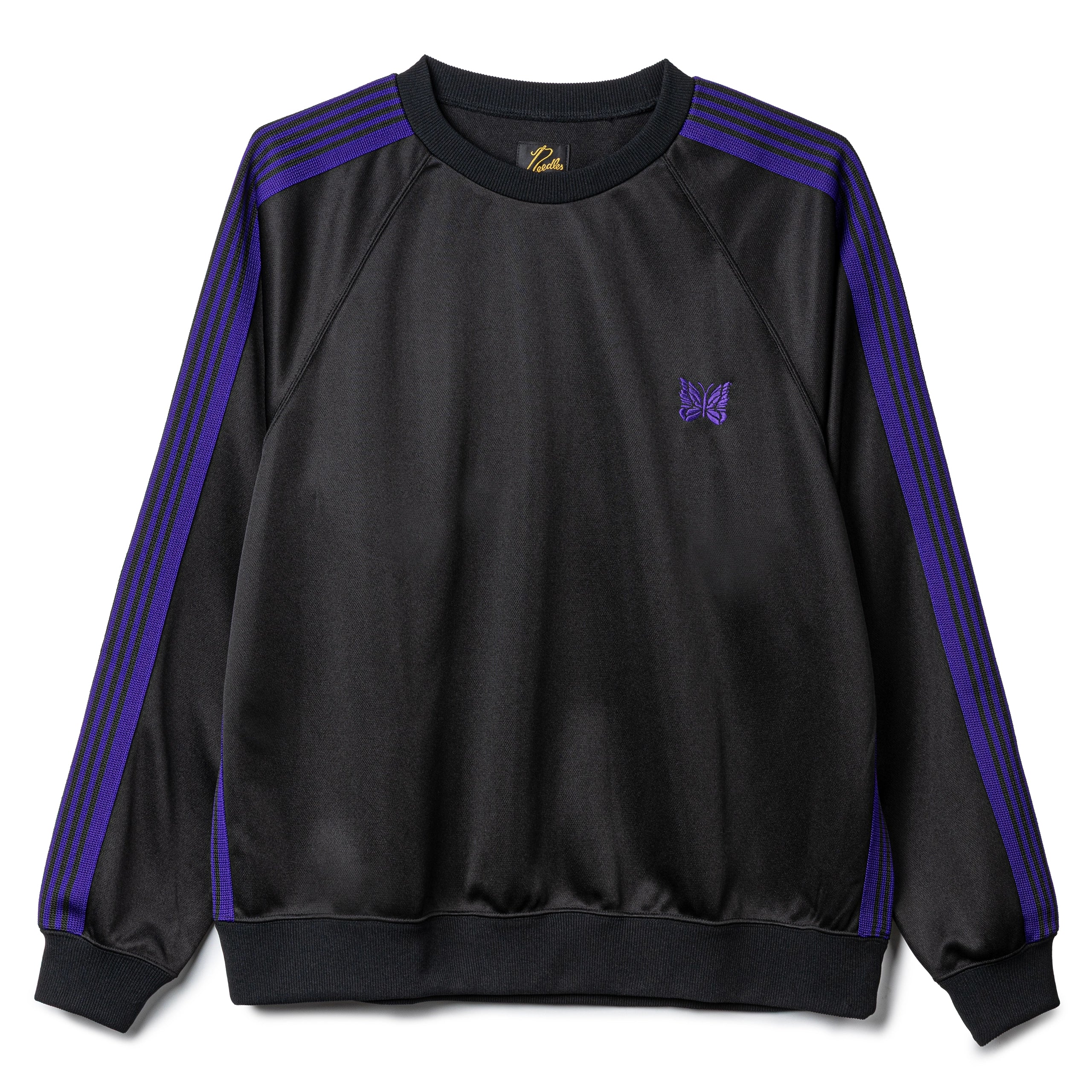 Needles Poly Smooth Track Crewneck Shirt | Black