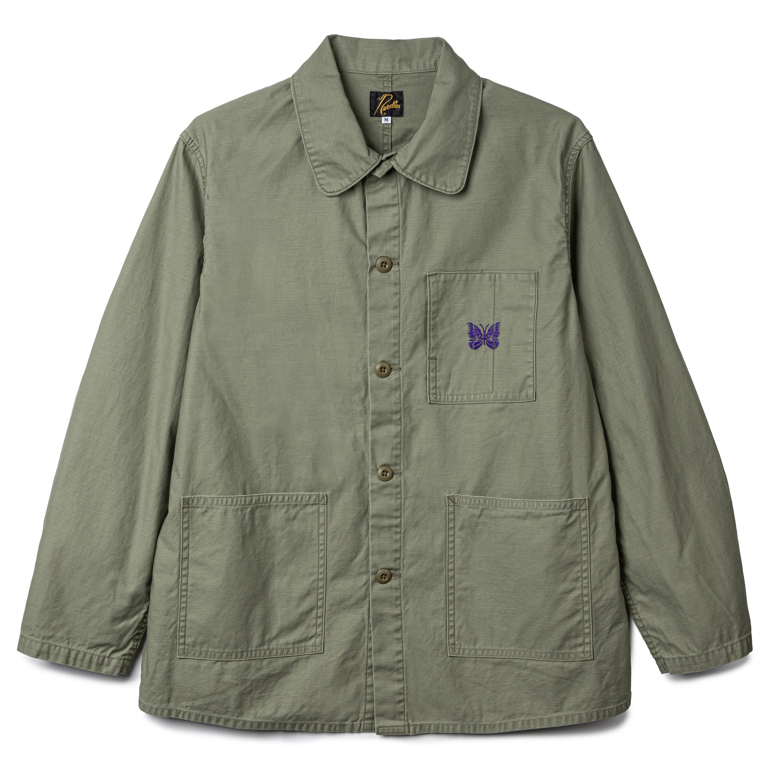 NEEDLES COVERALL - REVERSED SATEEN mサイズ Needles Reversed Sateen Coverall | Olive