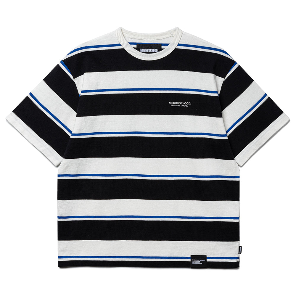 Neighborhood Border SS Crew Neck | White