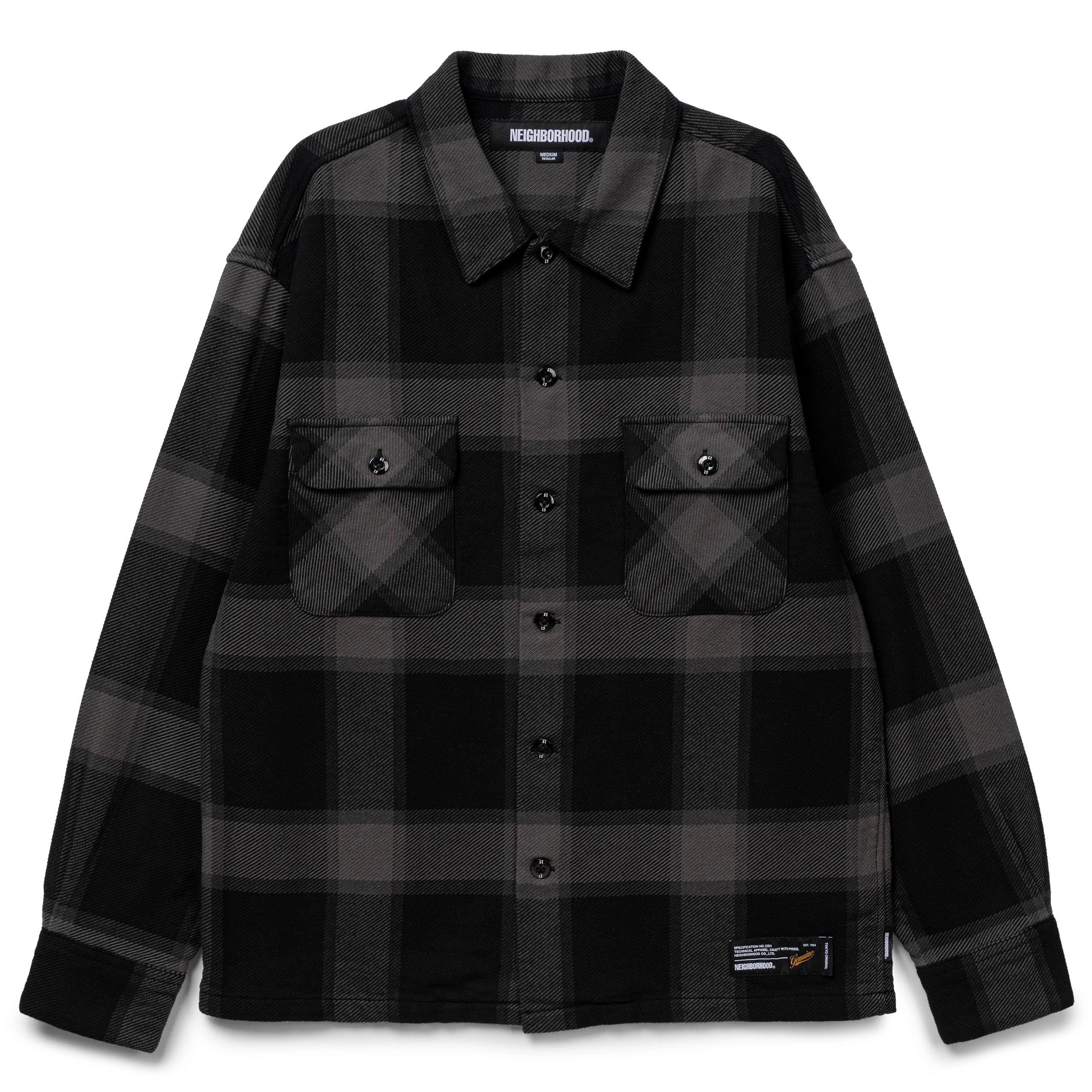 トップス NEIGHBORHOOD BUFFALO CHECK SHIRT LS Neighborhood Buffalo LS Check Shirt | Grey