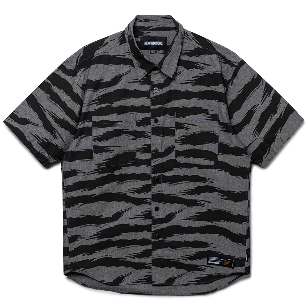 トップス neighborhood camo pattern chambray shirt Neighborhood Camo Pattern Chambray Shirt | Black