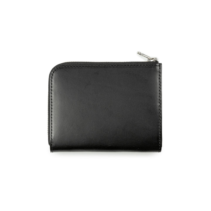 ID L-Shaped Fastener Wallet | Black