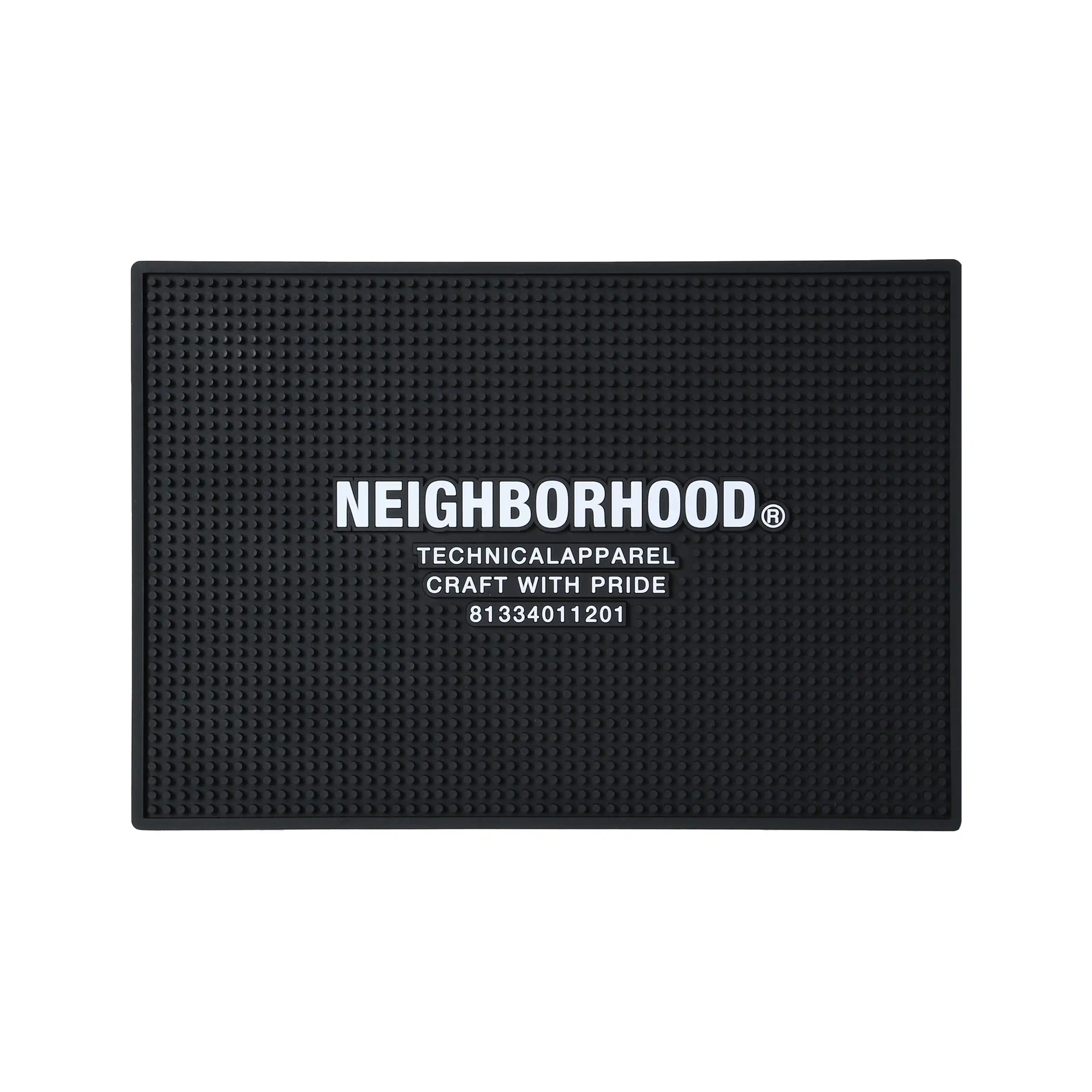 新品 NEIGHBORHOOD LOGO BAR MAT Neighborhood Logo Bar Mat | Black