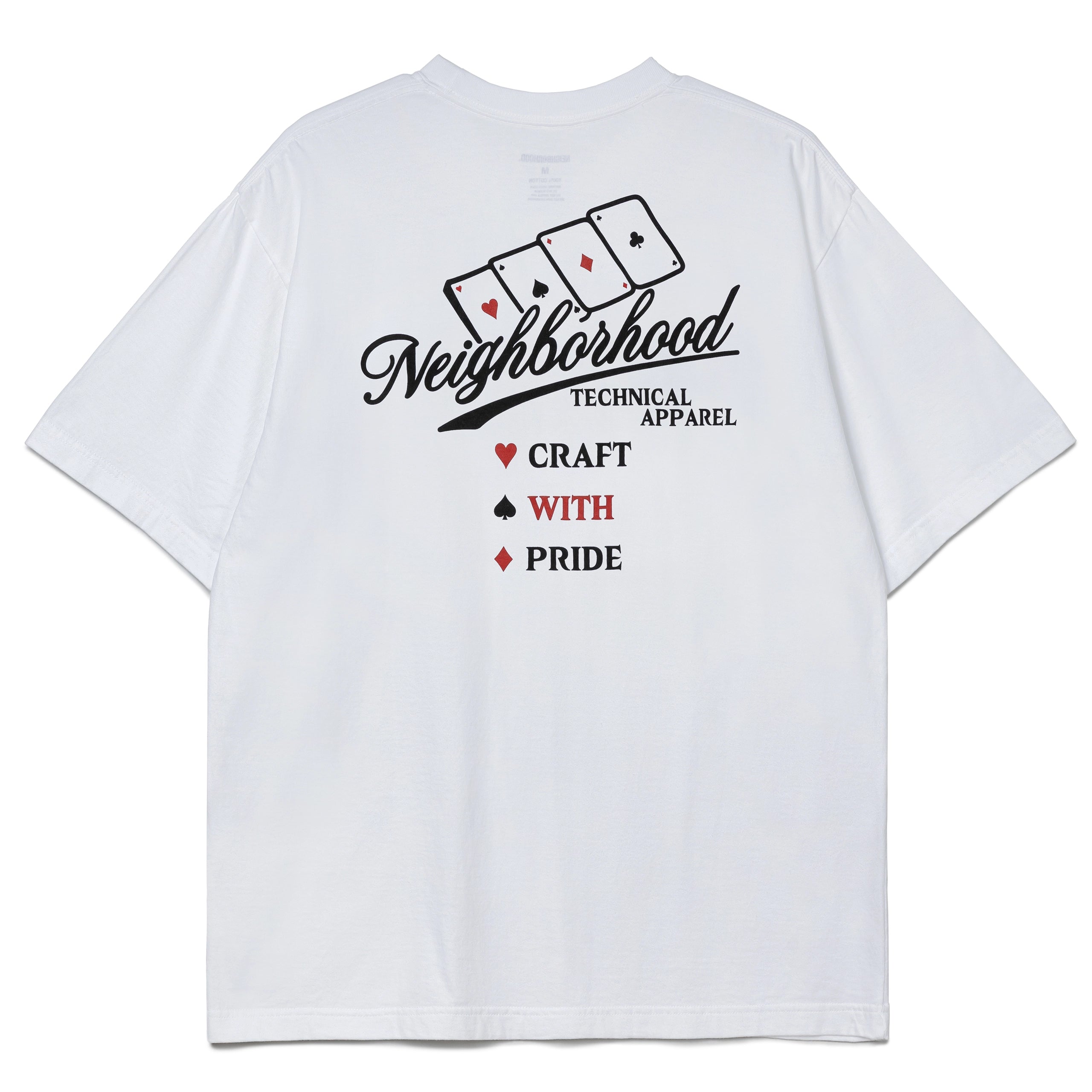 NEIGHBORHOOD Tシャツ S ホワイト 新品 NEIGHBORHOOD t-shirt Tee SS-2 men's white color with a print