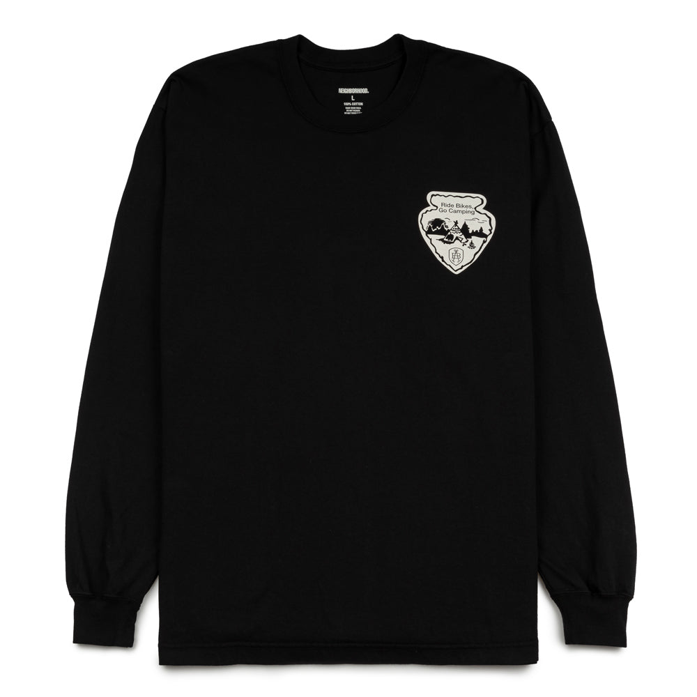 Neighborhood NH. x Abel Brown. LS Tee | Black – CROSSOVER