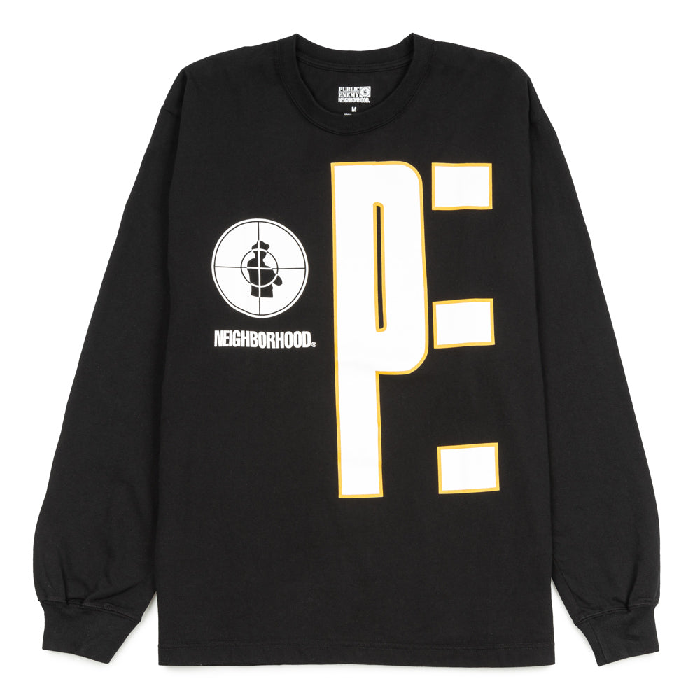 Neighborhood NH x Public Enemy. Tee LS | Black – CROSSOVER