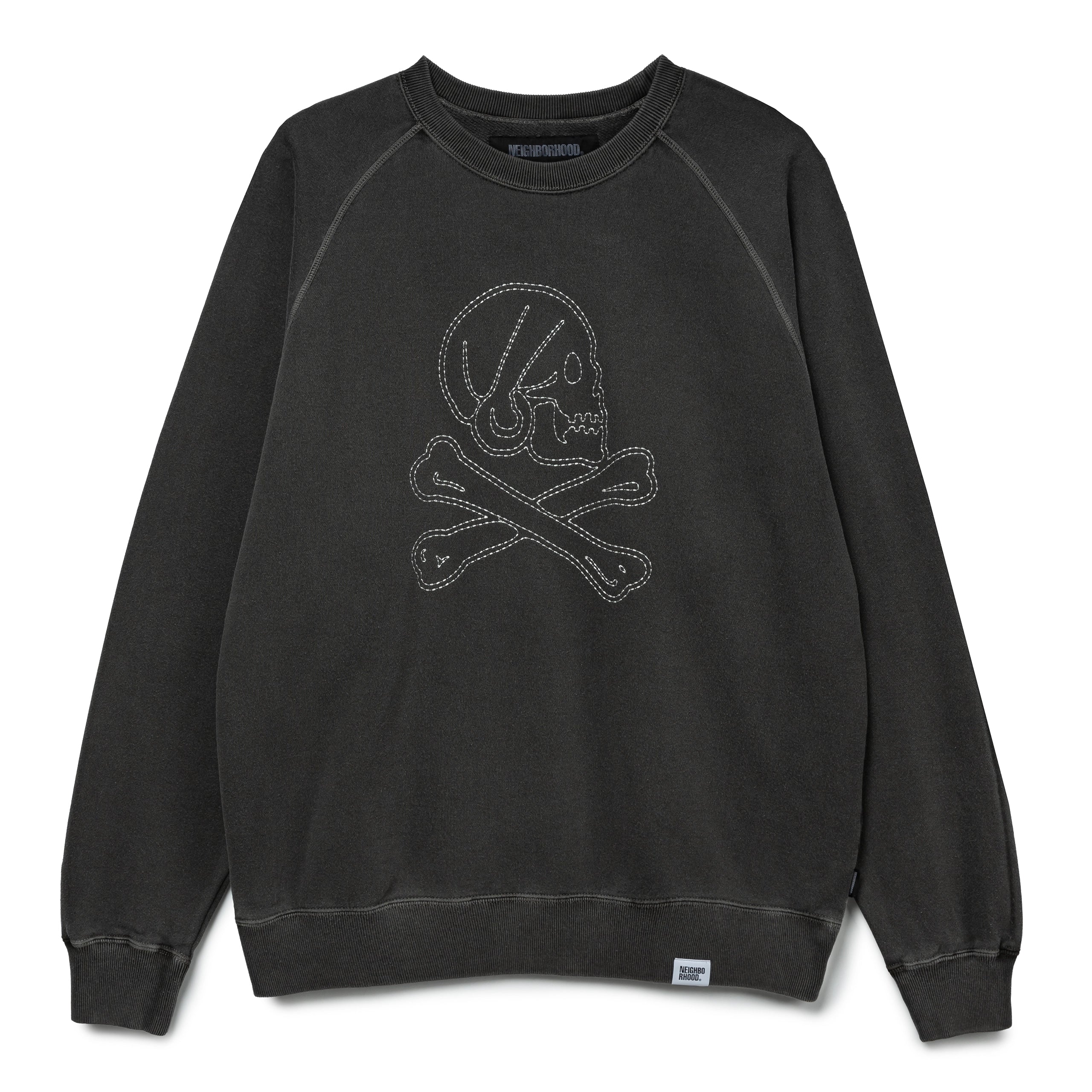 た*く様 NEIGHBORHOOD PIGMENT DYED SWEAT SHI Neighborhood Pigment Dyed Sweat Shirt | Black