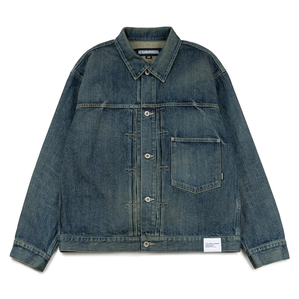 Neighborhood Washed Denim Type-1 Jacket | Indigo