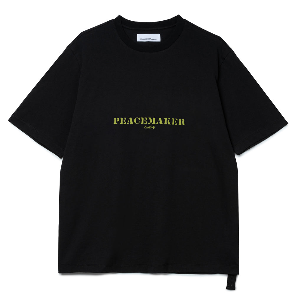 OAMC Peacemaker Stencil Oversized Tee | Black