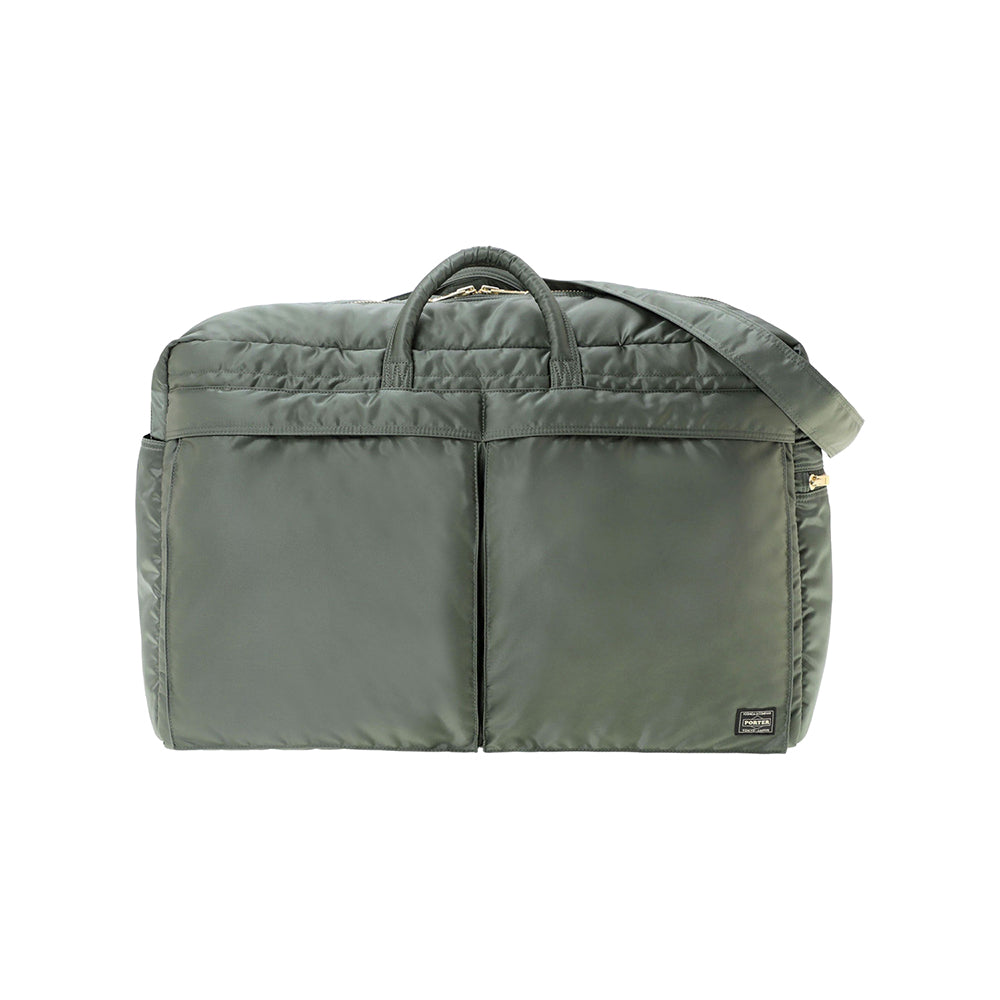 PORTER Tanker Duffle Bag (L) | Black | Sage Green