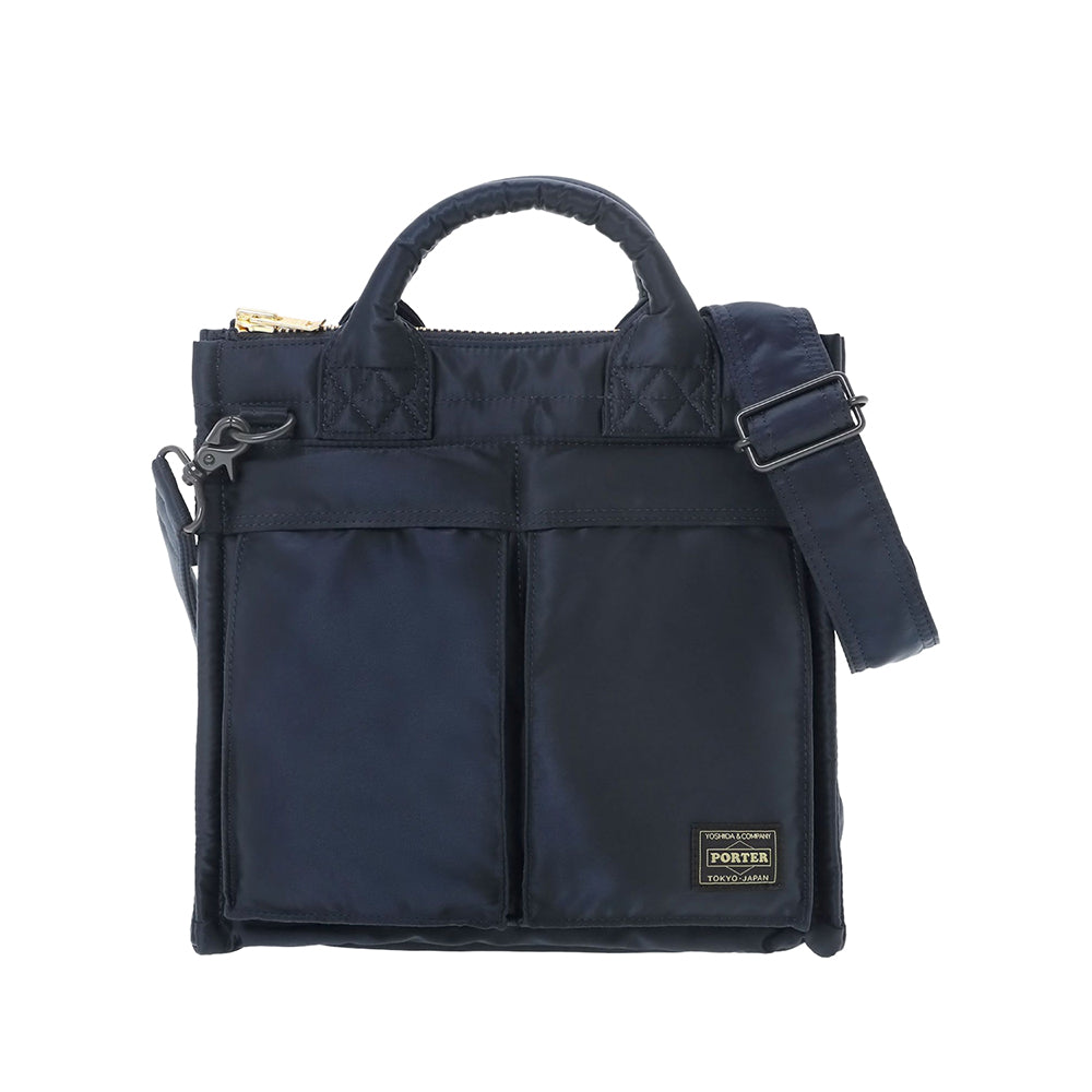 PORTER Tanker Square Tote Bag | Iron Blue