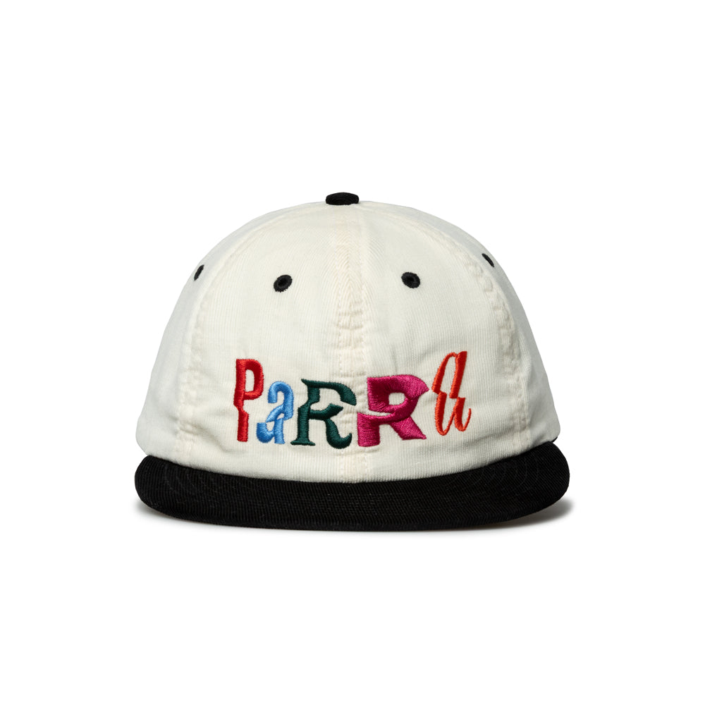 Parra Error Logo 6 Panel Hat | Off White