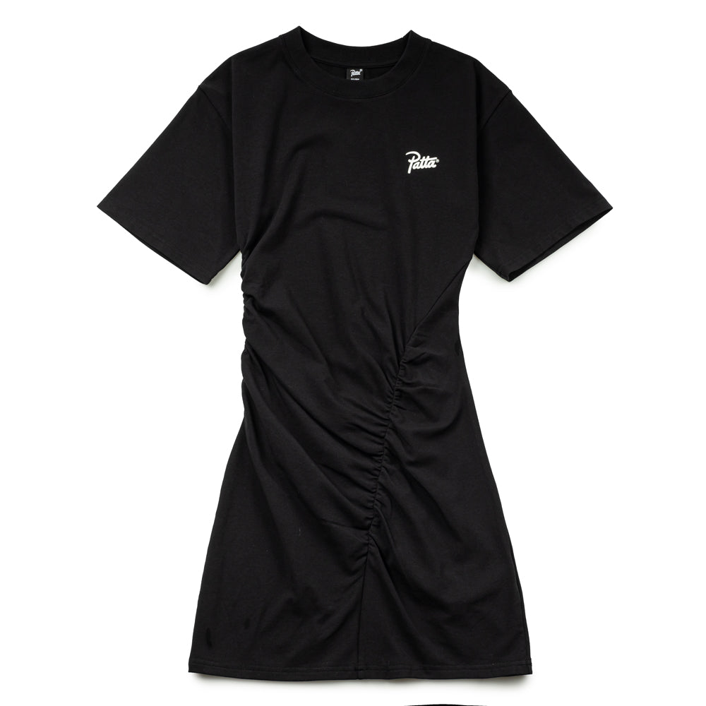 Patta Femme Ruched Tee Dress | Black