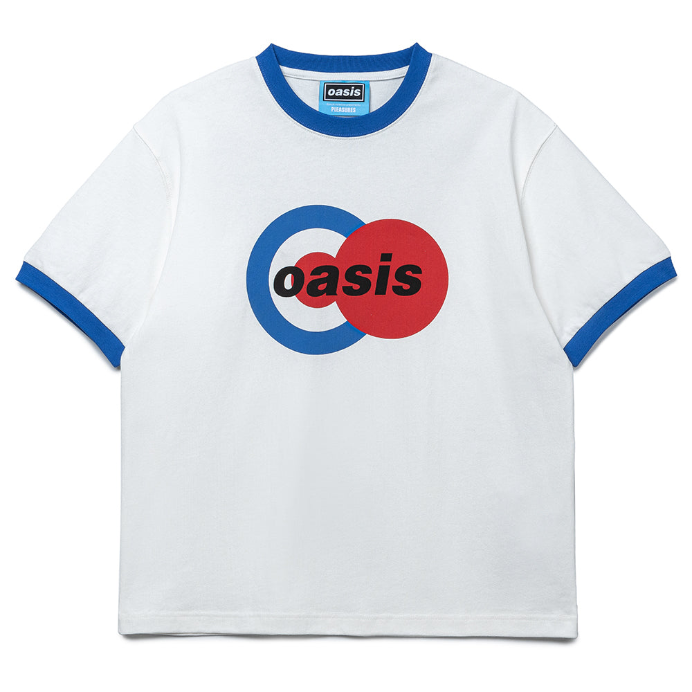 Pleasures x Oasis 1996 Ringer Tee | White