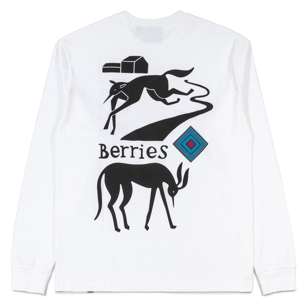 Parra The Berry Farm L/S Tee White CROSSOVER