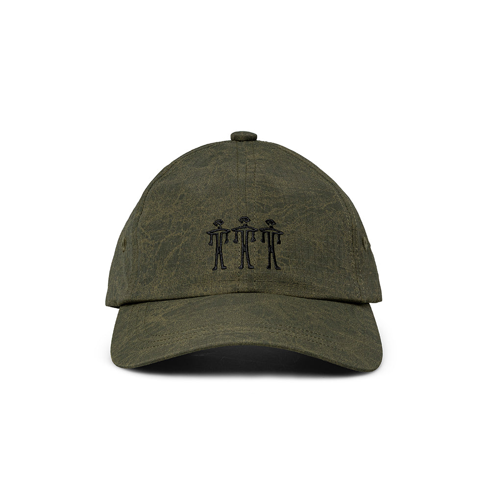 The Trilogy Tapes Dogu Washed Nylon Ripstop 6-Panel | Army