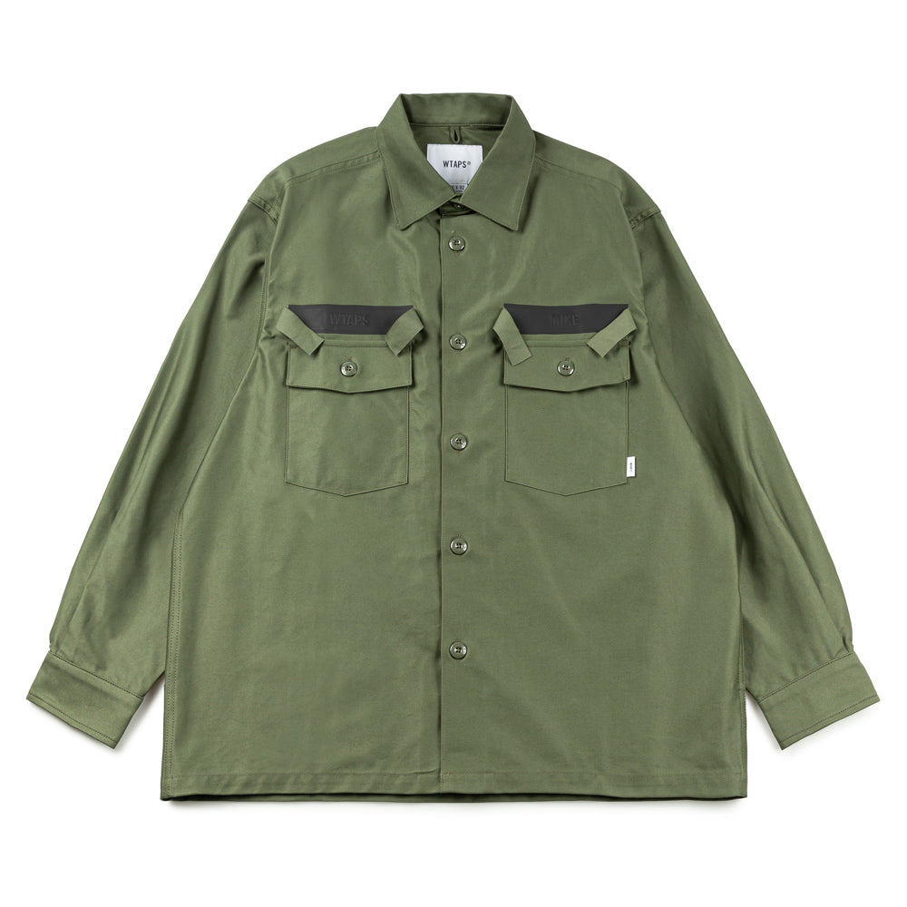 WTAPS CBW 01/ LS/ Cotton. Satin. Identity | Olive Drab