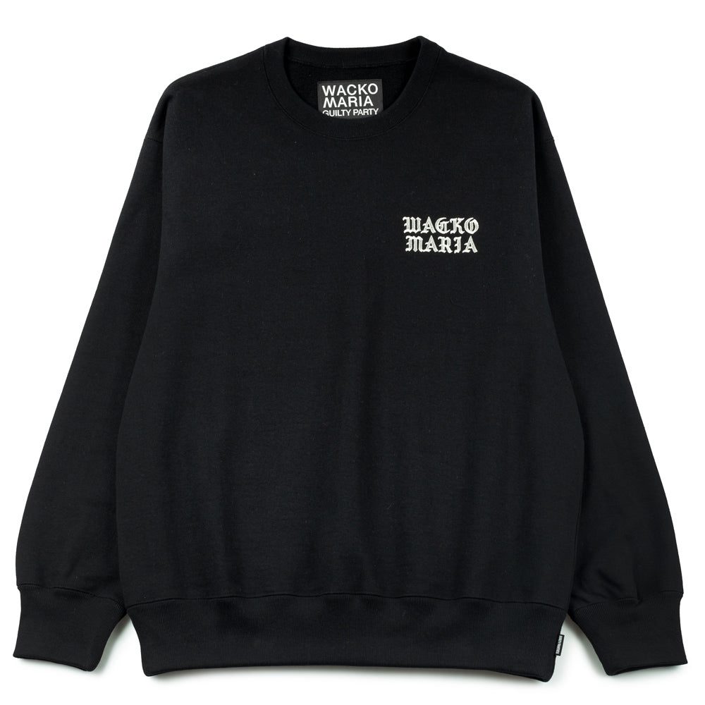 Wacko Maria Heavy Weight Crew Neck Sweat Shirt | Black