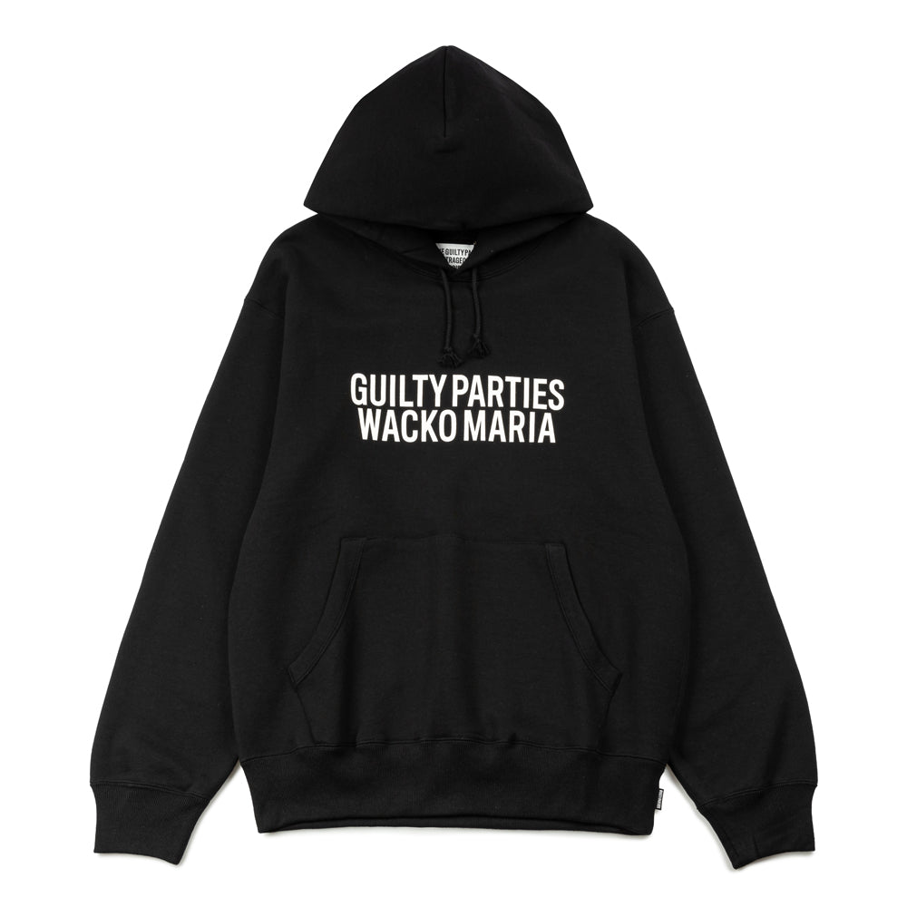 Wacko Maria Middle Weight Pullover Hooded Sweatshirt | Black