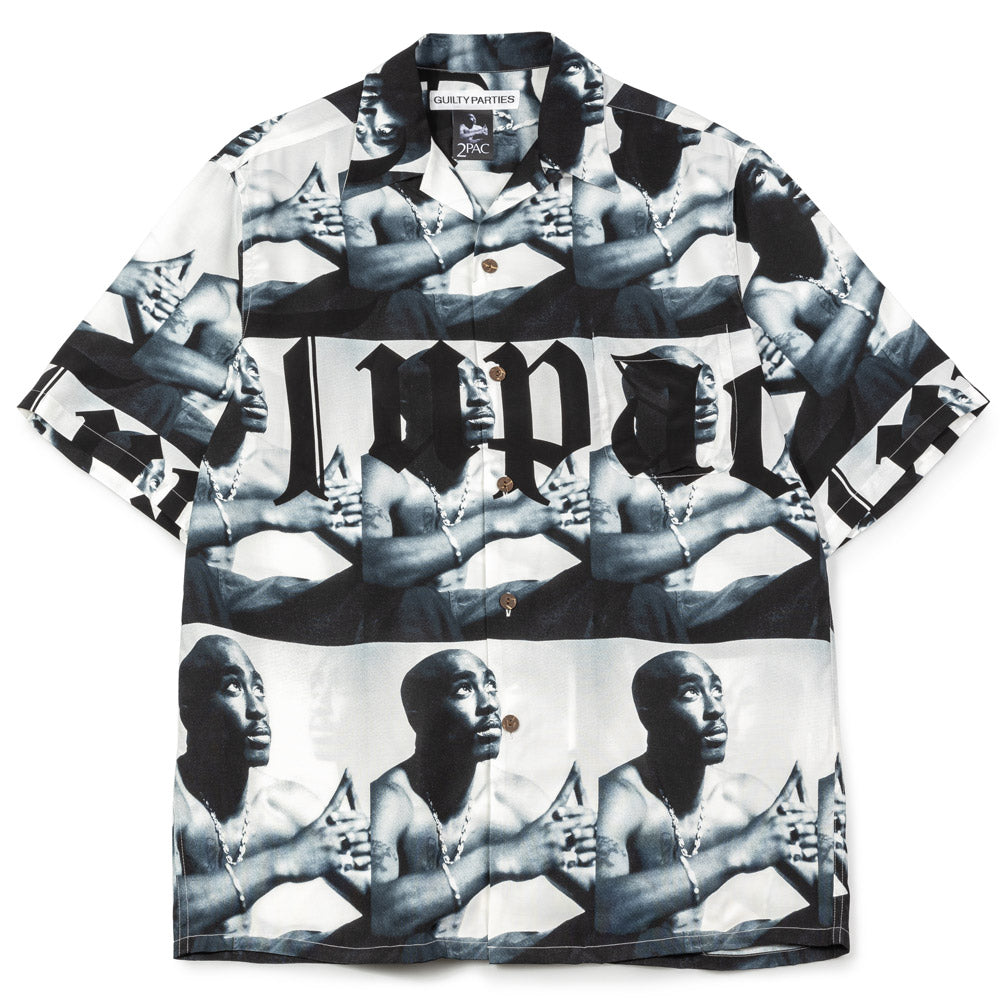 Wacko Maria x Tupac Hawaiian Shirt (Type-2) | White – CROSSOVER