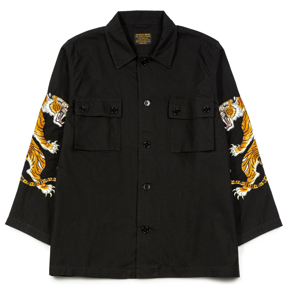 Wacko Maria x Tim Lehi Type-1 Army L/S Shirt | Black – CROSSOVER