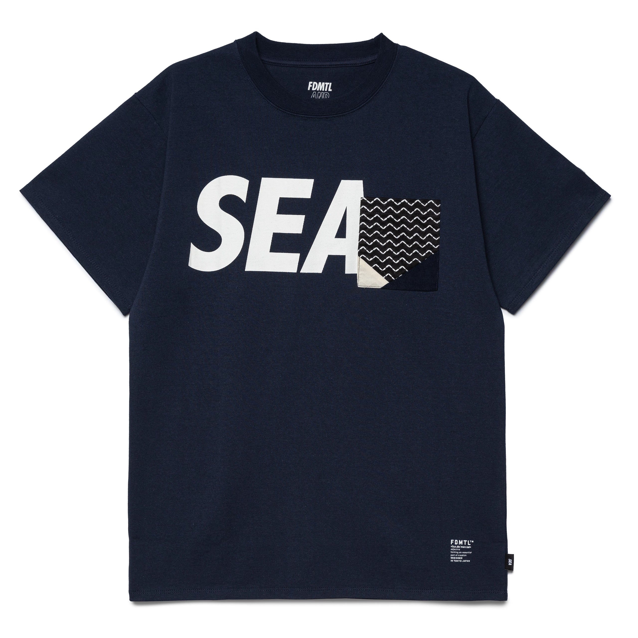 Wind and Sea x FDMTL Origami Tee | Navy