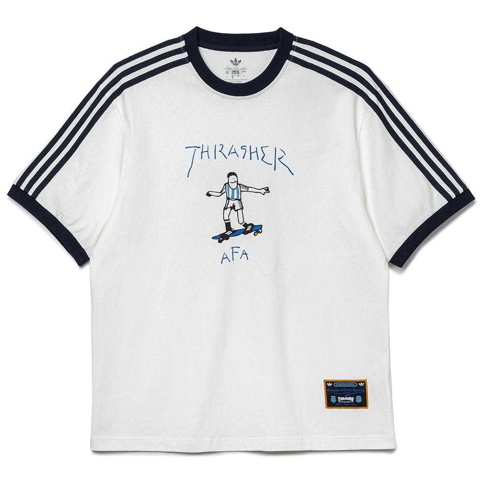 adidas Originals x Thrasher x Argentina Gonz Ringer Tee | Core White