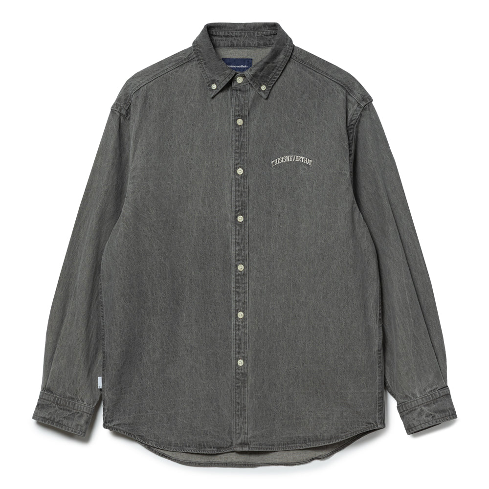 thisisneverthat Washed Denim L/S Shirt | Grey